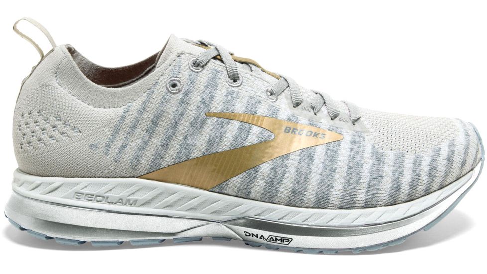 Brooks Bedlam 2 Road Running Shoes - Womens, White/Grey/Gold, 7B, 1202971B164.070