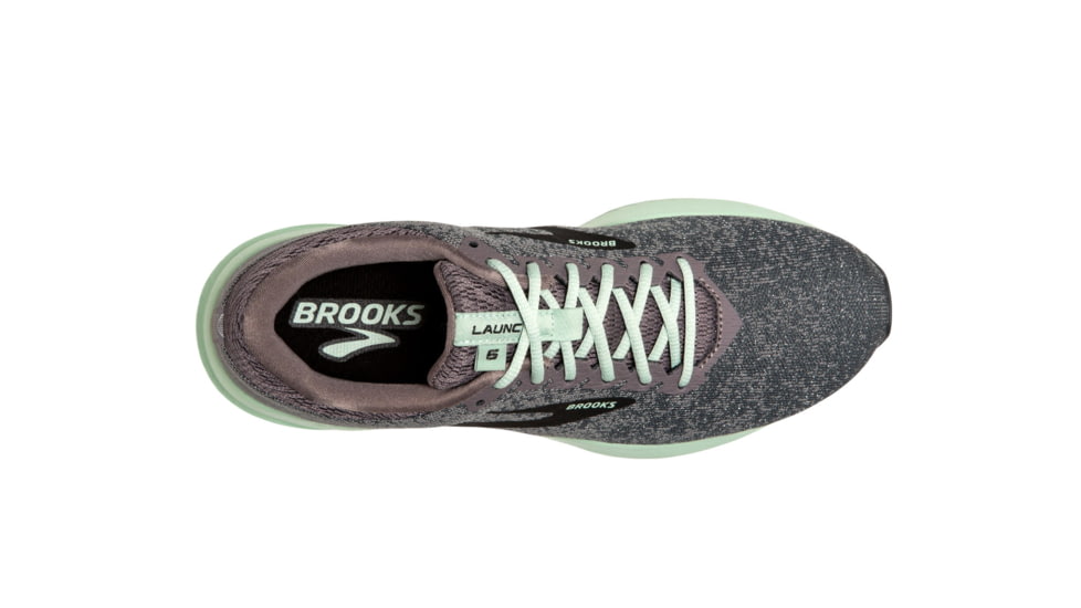 Brooks BTS Launch 6 Road Running Shoes - Womens, Shark/Aqua/Ebony, 9, 1202851B011.090