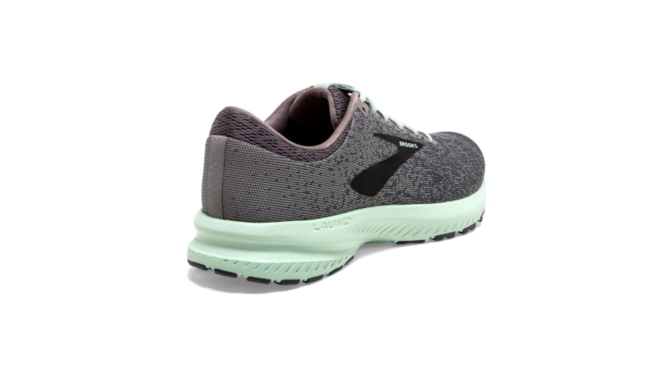 Brooks BTS Launch 6 Road Running Shoes - Womens, Shark/Aqua/Ebony, 9, 1202851B011.090