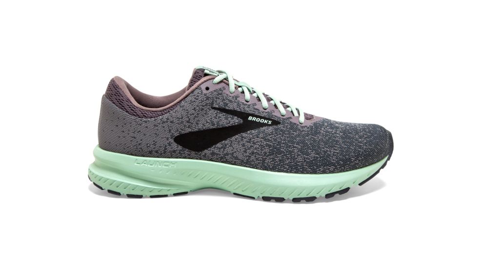 Brooks BTS Launch 6 Road Running Shoes - Womens, Shark/Aqua/Ebony, 9, 1202851B011.090