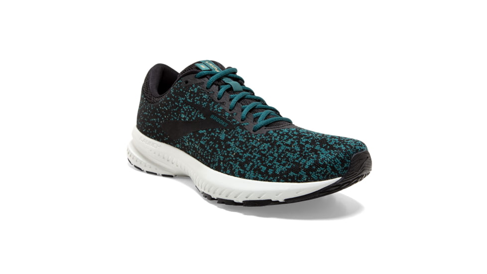 Brooks BTS Launch 6 - Womens, Black/Atlantic/Gold, 8.5, 1202851B033.085