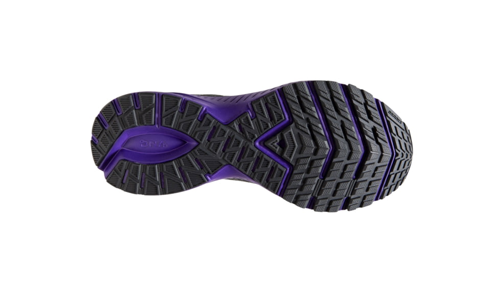 Brooks BTS Launch 6 - Womens, Ebony/Shark/Violet, 7, 1202851B022.070
