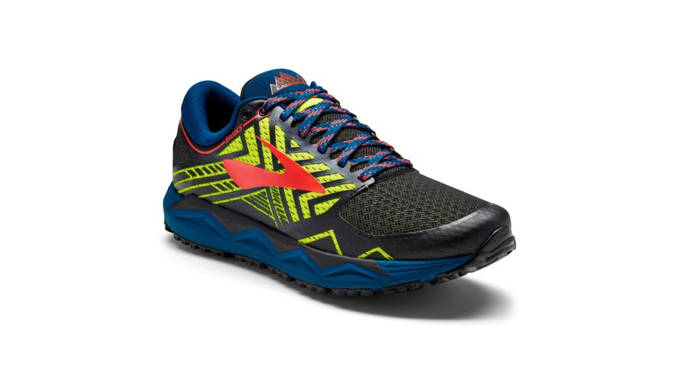 Brooks Caldera 2 Trail Running Shoes - Normal - Mens, Blue/Nightlife/Black, 1102721D429