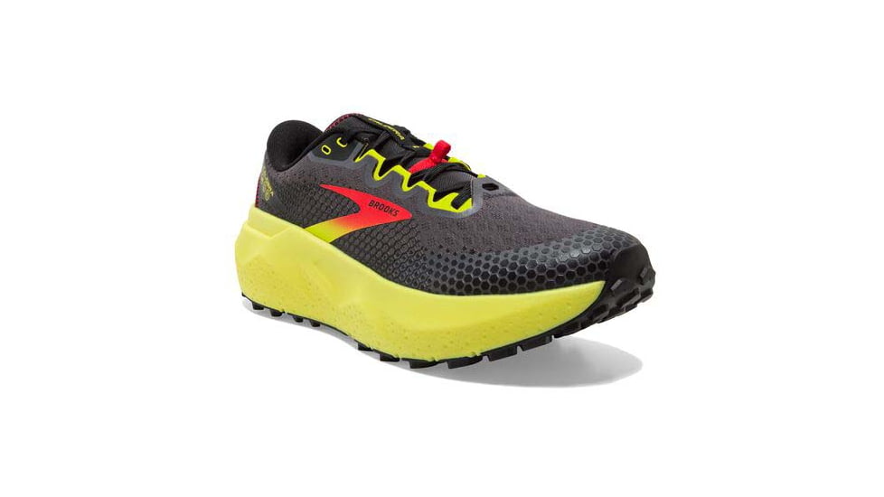 Brooks Caldera 6 Running Shoes - Mens, Black/Fiery Red/Blazing Yellow, 11.0, 1103791D035.110