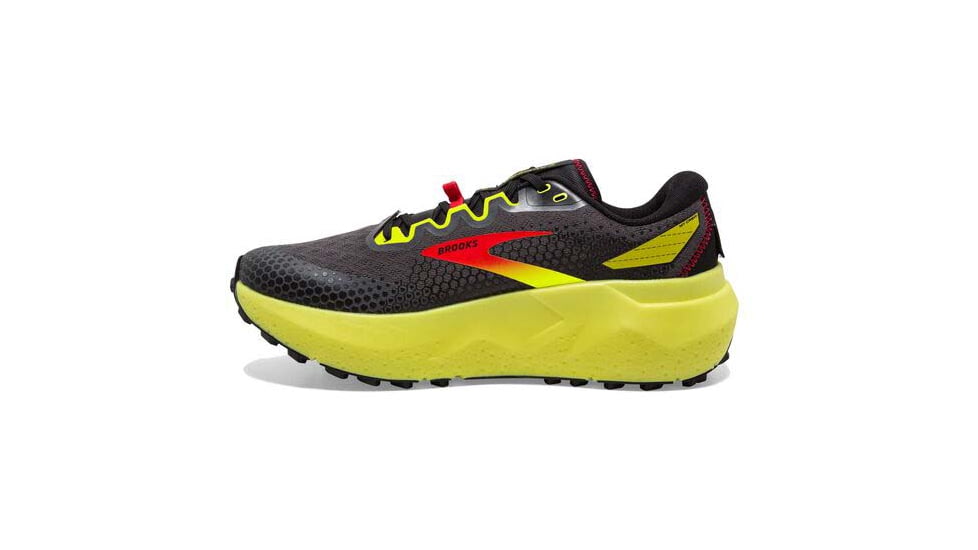 Brooks Caldera 6 Running Shoes - Mens, Black/Fiery Red/Blazing Yellow, 11.0, 1103791D035.110