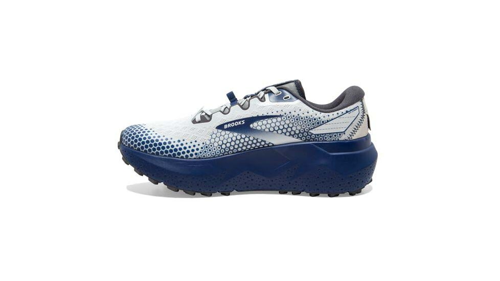 Brooks Caldera 6 Running Shoes - Mens, Oyster/Blue Depths/Pearl, 7.5, 1103791D071.075