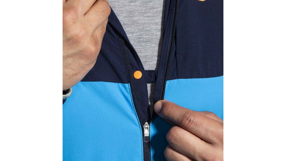 Brooks Canopy Jacket - Mens, Navy/Spring Break/Pebble, L, 211385465.035