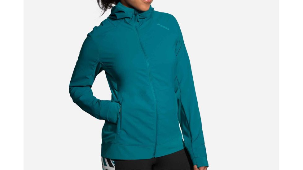 Brooks Canopy Women's Running Hoodie Jacket, Ocean, Large 221221-Ocean-L