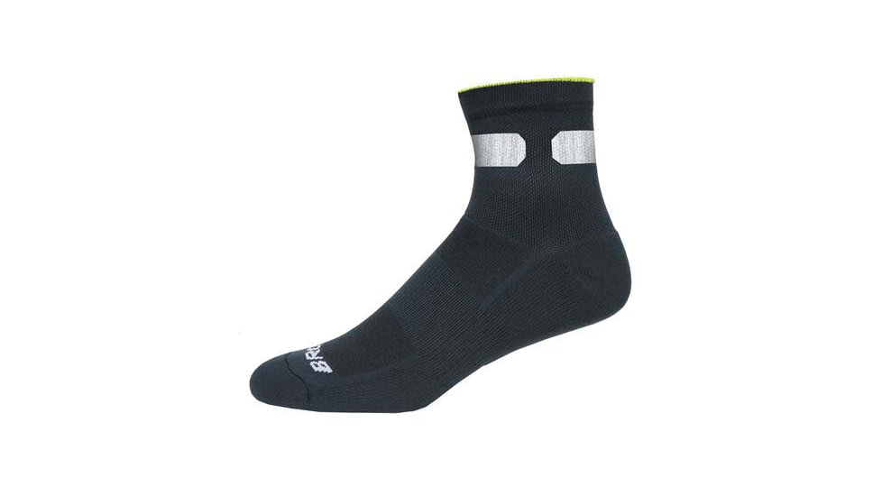 Brooks Carbonite Sock, Asphalt/Nightlife/White, M, 280431025.030