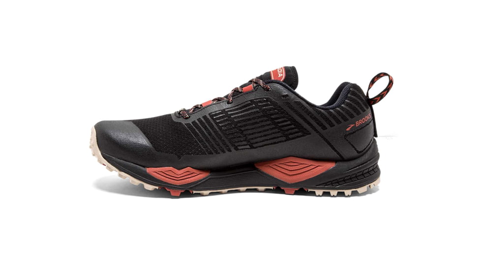 Brooks Cascadia 13 GTX Trail Running Shoes - Mens, Black/Red/Tan, Medium, 13 US, 1102841D037.130