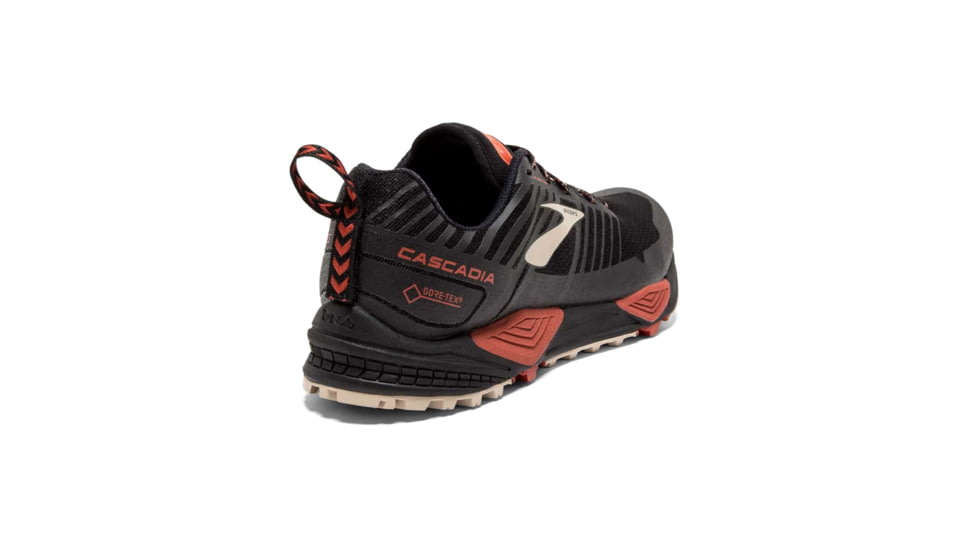 Brooks Cascadia 13 GTX Trail Running Shoes - Mens, Black/Red/Tan, Medium, 13 US, 1102841D037.130