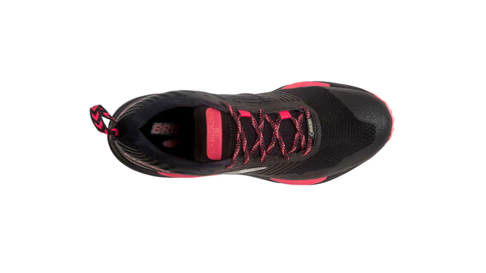 Brooks Cascadia 13 GTX Trailrunning Shoes - Womens, Black/Pink/Coral, Medium, 7.5 US, 1202731B048.075
