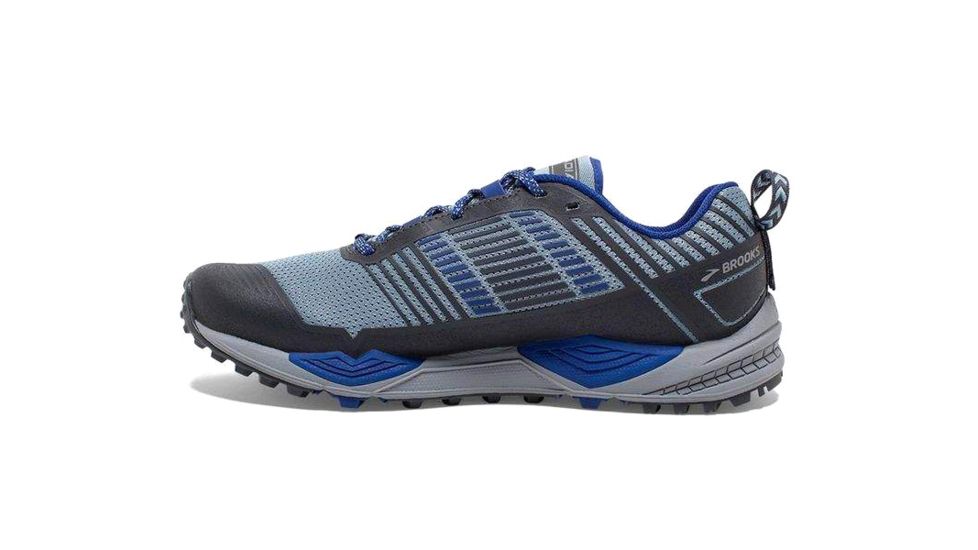 Brooks Cascadia 13 Trail Running Shoes - Mens, Grey/Blue/Ebony, Medium, 13, 1102851D058.130