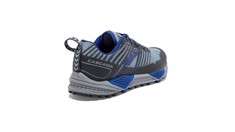 Brooks Cascadia 13 Trail Running Shoes - Mens, Grey/Blue/Ebony, Medium, 13, 1102851D058.130