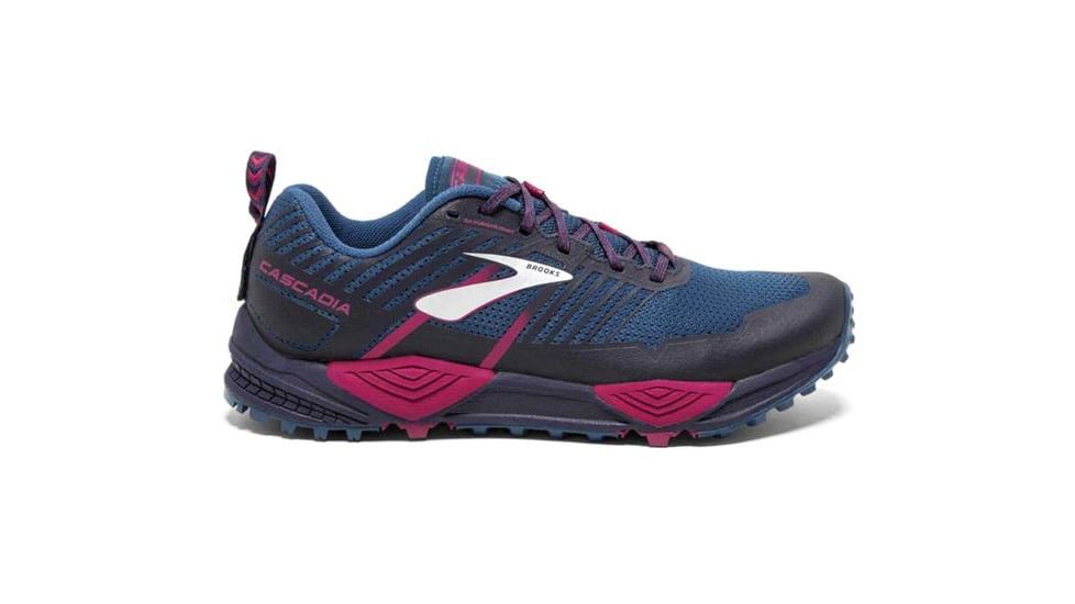 Brooks Cascadia 13 Trailrunning Shoes - Womens, Ink/Navy/Pink, Medium, 6 US, 1202741B449.060