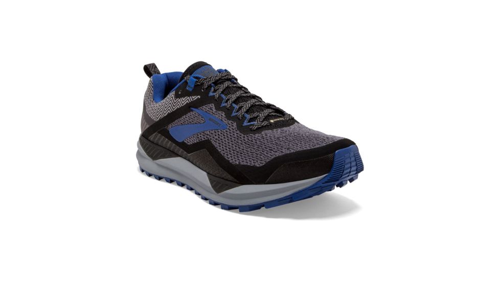 Brooks Cascadia 14 GTX - Mens, Black/Grey/Blue, Medium, 8.0, 1103091D053.080