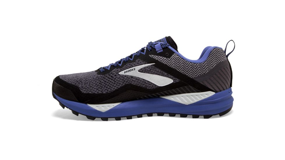 Brooks Cascadia 14 GTX - Womens, Black/Grey/Blue, Medium, 6.5, 1202981B053.065