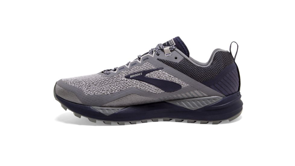 Brooks Cascadia 14 - Mens, Grey/Navy, Medium, 13.0, 1103101D020.130