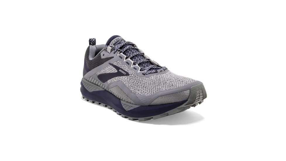 Brooks Cascadia 14 - Mens, Grey/Navy, Medium, 13.0, 1103101D020.130