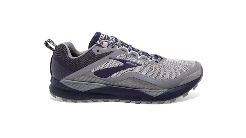 Brooks Cascadia 14 - Mens, Grey/Navy, Wide, 10.5, 1103102E020.105