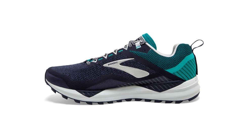 Brooks Cascadia 14 - Mens, Navy/Blue Grass/Grey, Medium, 8.0, 1103101D478.080