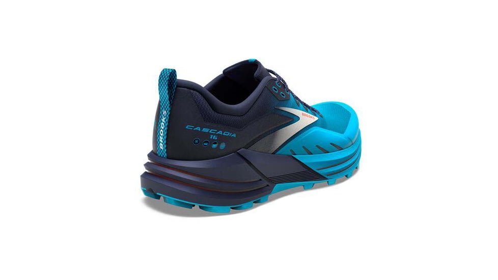 Brooks Cascadia 16 Running Shoes - Mens, Peacoat/Atomic Blue/Rooibos, 11.5, 1103761D490.115