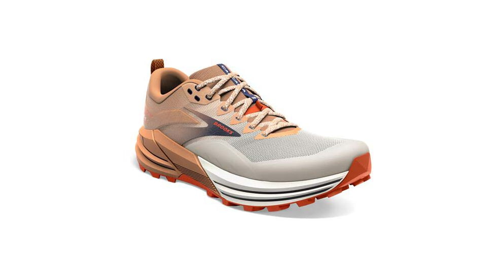 Brooks Cascadia 16 Running Shoes - Mens, White/Biscuit/Rooibos, 15.0, 1103761D173.150