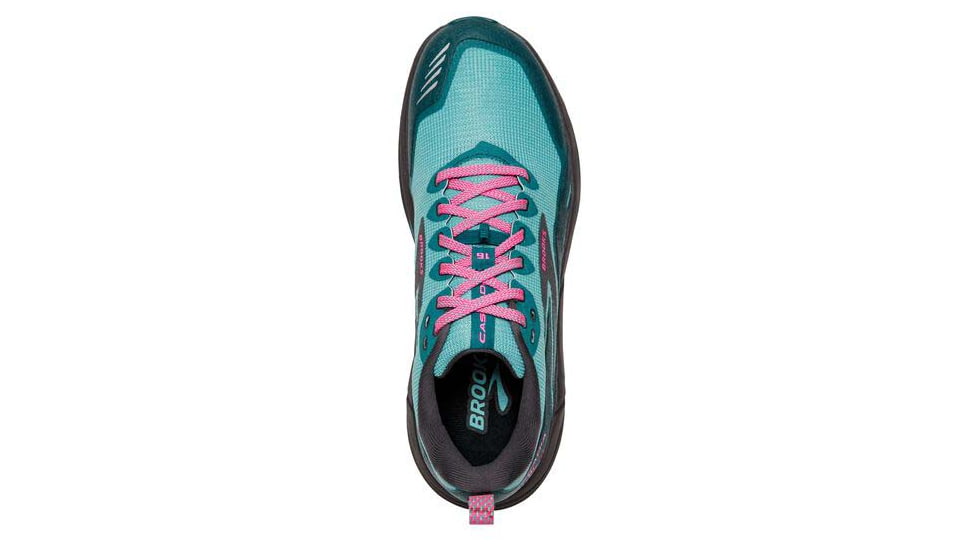 Brooks Cascadia 16 Running Shoes - Womens, Medium, Porcelain/Blue Coral/Pink, 8.5, 1203631B433.085