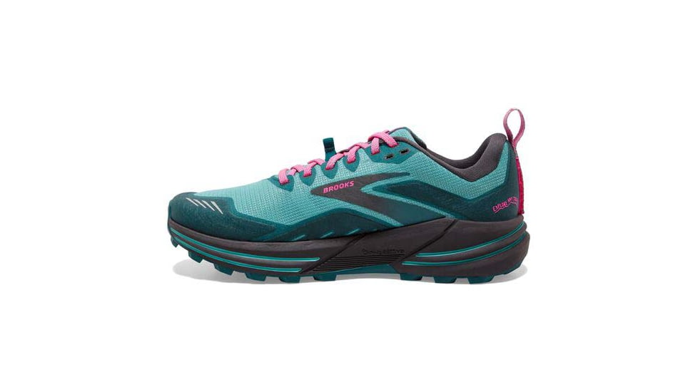Brooks Cascadia 16 Running Shoes - Womens, Medium, Porcelain/Blue Coral/Pink, 8.5, 1203631B433.085