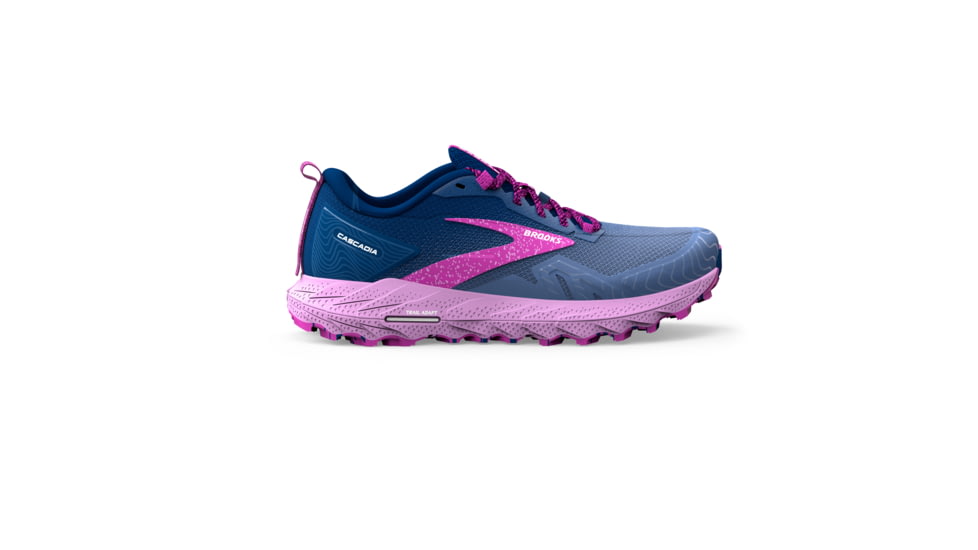 Brooks Cascadia 17 Running Shoes - Womens, Navy/Purple/Violet, 6.5 Narrow, 1203921B449.065