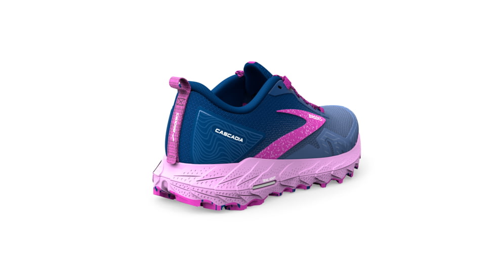 Brooks Cascadia 17 Running Shoes - Womens, Navy/Purple/Violet, 6.5 Narrow, 1203921B449.065