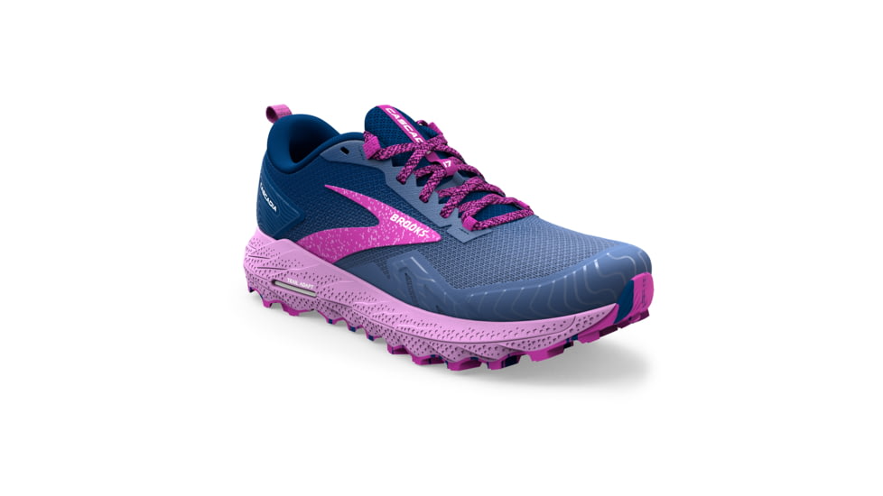 Brooks Cascadia 17 Running Shoes - Womens, Navy/Purple/Violet, 6.5 Narrow, 1203921B449.065