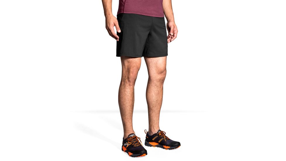 Brooks Cascadia 7 Inch 2-in-1 Running Shorts - Mens, Black, S, 211157001.025