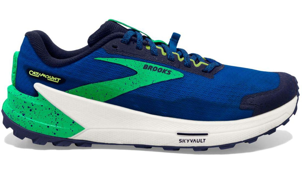 Brooks Catamount 2 Running Shoes - Mens, Blue/Surf the Web/Green, 11.5, 1103991D403.115