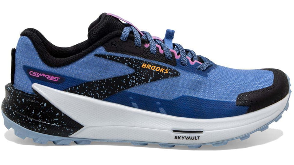 Brooks Catamount 2 Running Shoes - Womens, Medium, Blue/Black/Yellow, 8.5, 1203881B414.085