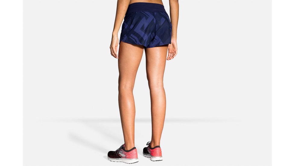 Brooks Chaser 3 Inch Running Short - Womens, Navy Eclipse/Navy, Extra Small, 221254487.020