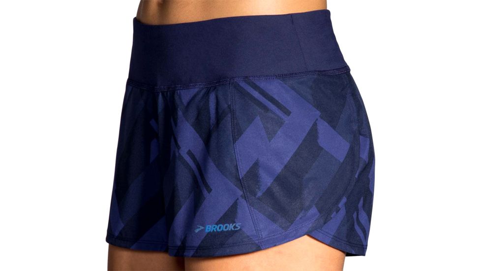 Brooks Chaser 3 Inch Running Short - Womens, Navy Eclipse/Navy, Extra Small, 221254487.020
