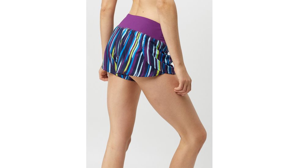 Brooks Chaser 3 Inch Running Short - Womens, Navy Lightray/Violet, Large, 221254576.035