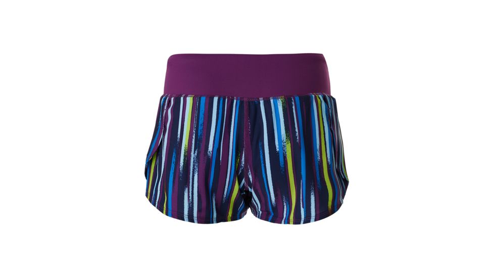 Brooks Chaser 3 Inch Running Short - Womens, Navy Lightray/Violet, Large, 221254576.035