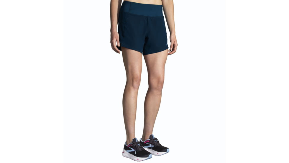 Brooks Chaser 5 2-in-1 Short - Womens, Ocean Drive, Small, 221464458.025