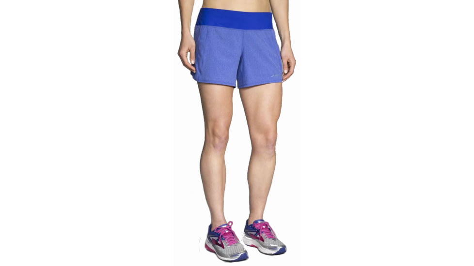 Brooks Chaser 5 inch Running Short - Women's-Heather Cobalt-Large