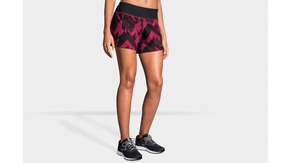 Brooks Chaser 5 Inch Running Short - Womens, Plum Eclipse/Black, Extra Large, 221255569.040