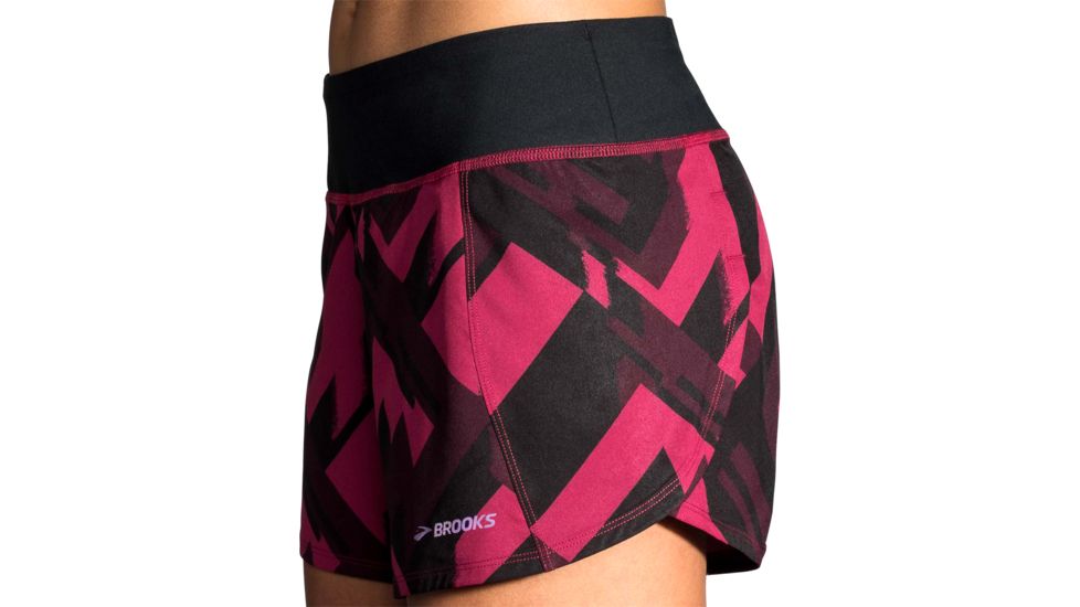 Brooks Chaser 5 Inch Running Short - Womens, Plum Eclipse/Black, Extra Large, 221255569.040