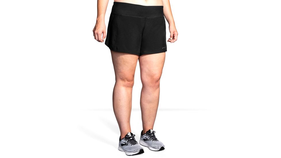 Brooks Chaser 5 Inch Running Shorts - Womens, Black, XS, 221255001.02