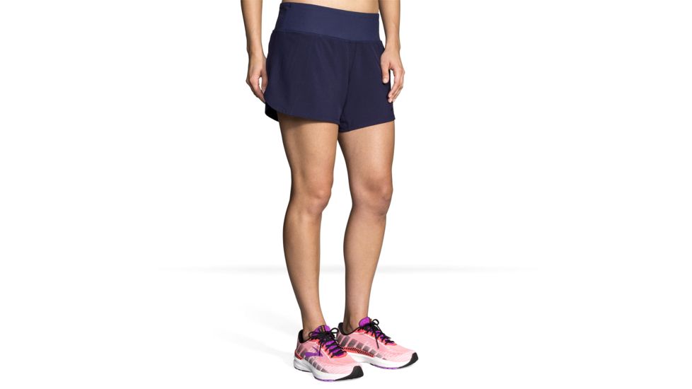 Brooks Chaser 5 Inch Running Shorts - Womens, Navy, XS, 221255451.02