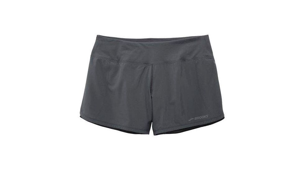 Brooks Chaser 5 Inch Womens Running Short, Asphalt, Extra Large, 221255-Asphalt-XL