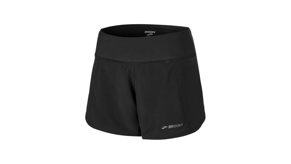 Brooks Chaser 5 Inch Womens Running Short, Black, Small, 221255-Black-S