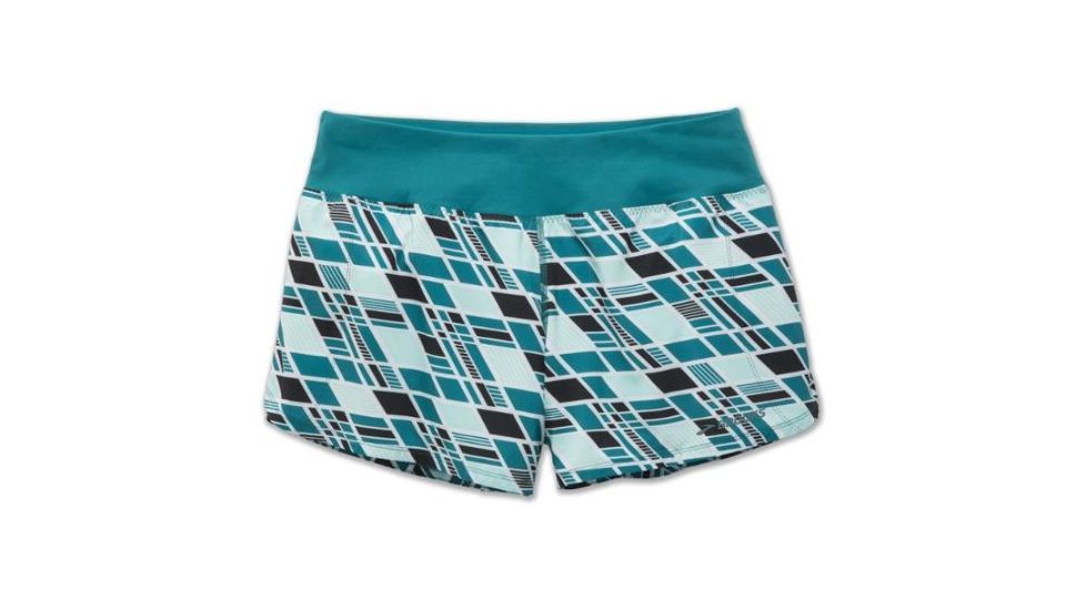 Brooks Chaser 5 Inch Womens Running Short, Ocean/Ocean Wave, Extra Large, 221255-Ocn/OcnWave-XL