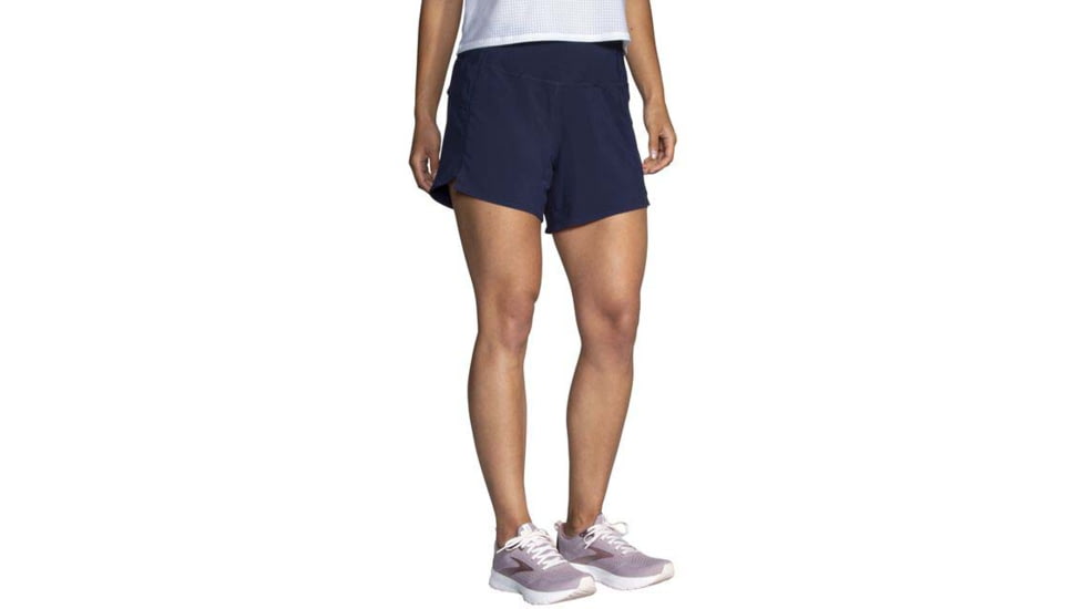 Brooks Chaser 5in Short - Womens, Navy, XS, 221465451.020