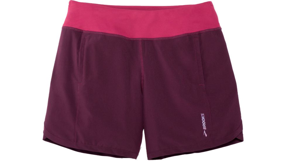 Brooks Chaser 7 Inch Running Short - Women's, Iris/Plum, Large, 221256568.035